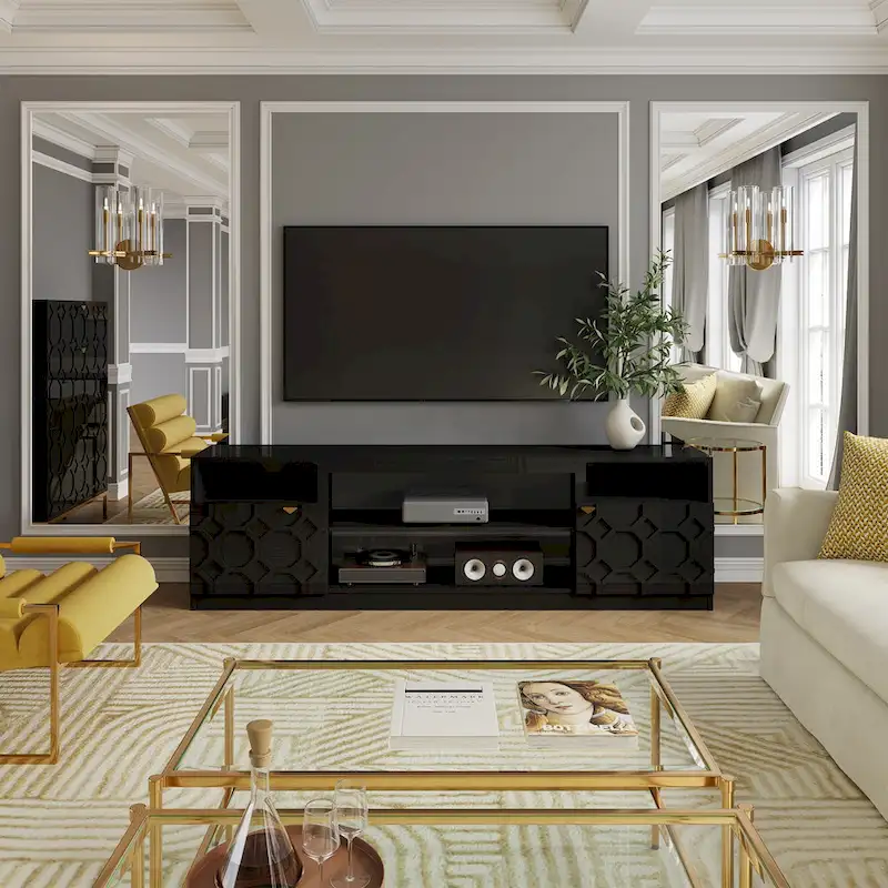 Clihome 70 High Gloss TV Stand