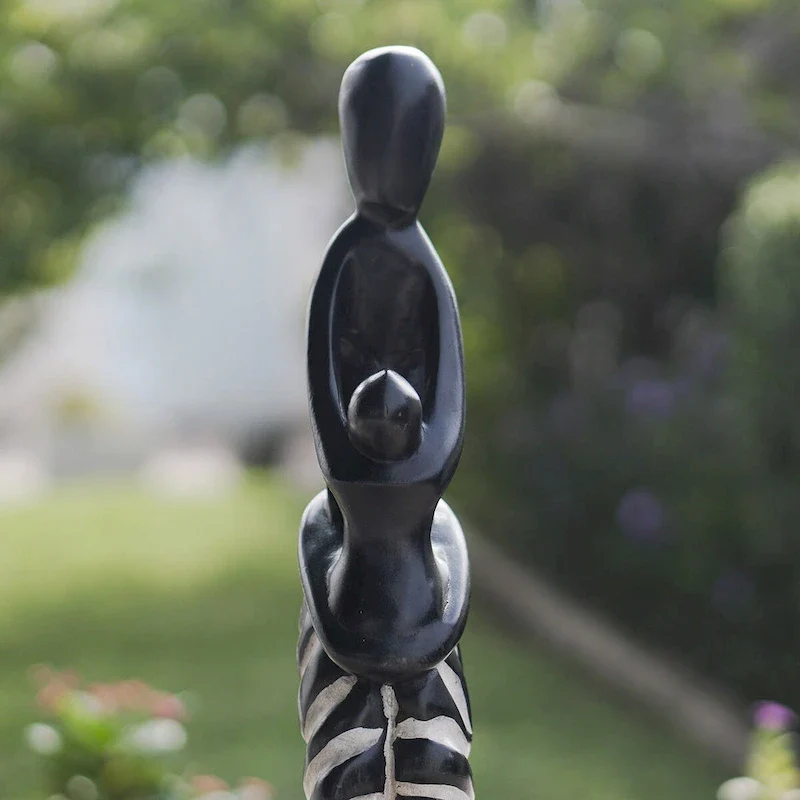 Novica Handmade Unconditional Motherly Love Wood Sculpture