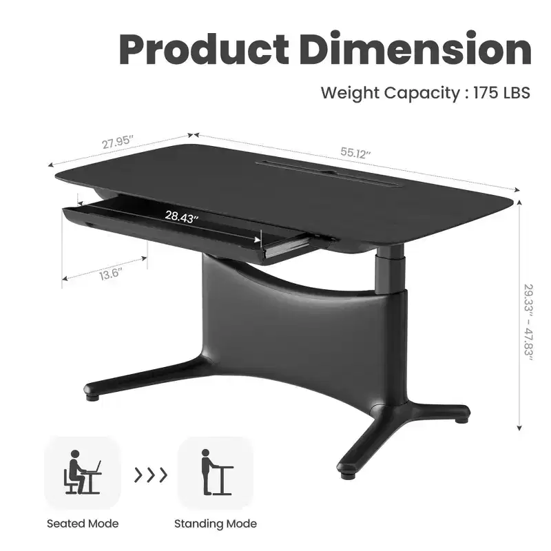 LumiDesk All in 1 Electric Height Adjustable Desk  Smart, Modular & Ergonomic