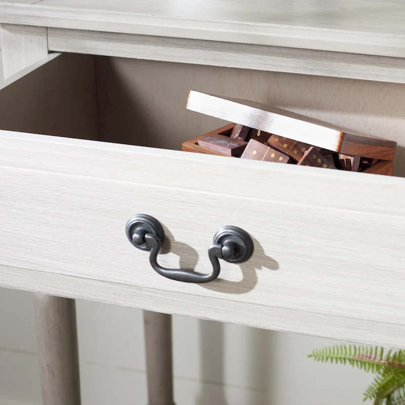 SAFAVIEH Justina 2-Drawer Console Table - 35.5 W x 13 L x 29.5 H - 36Wx13Dx30H