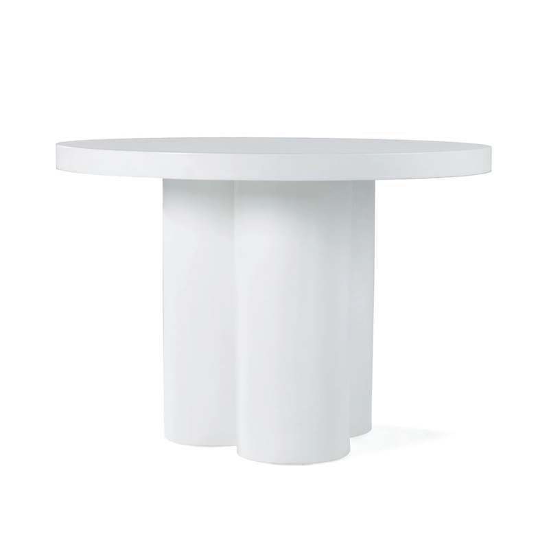 Modrest Bruni - Modern White Concrete End Table