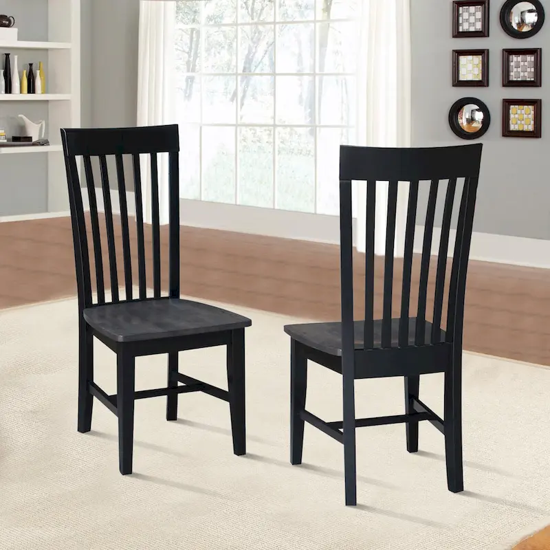 International Concepts Solid Wood Cosmo Tall Mission Chairs, Set of 2