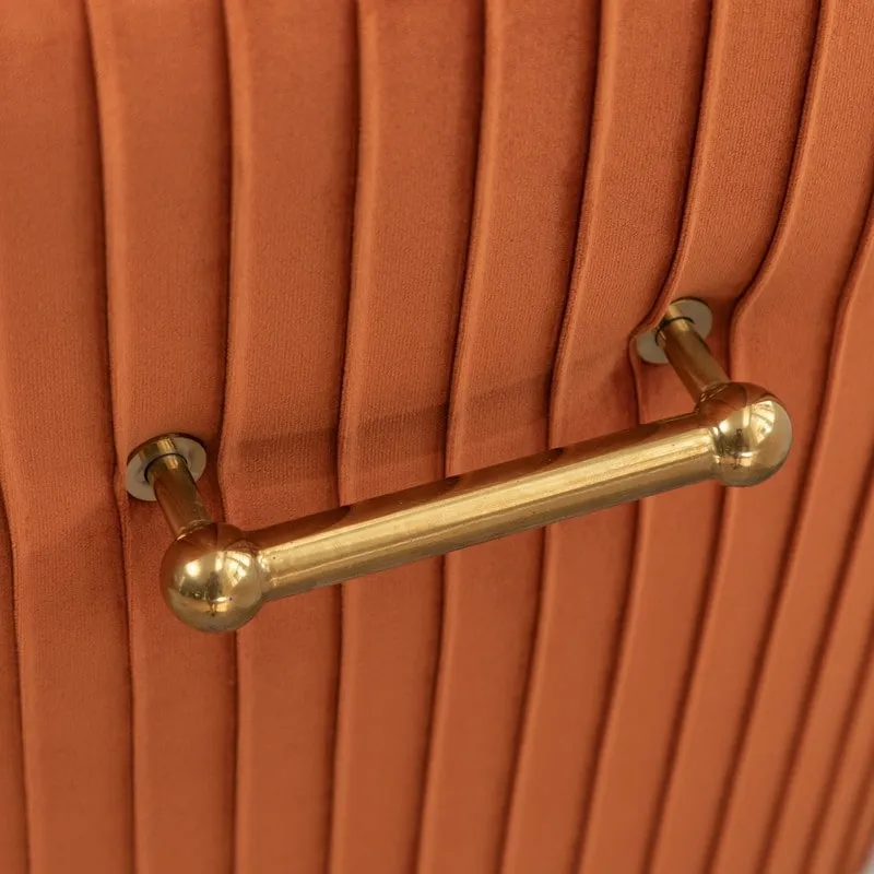 Mid Century Velvet Accent Dining Chair Set of 2 with Rear Handle