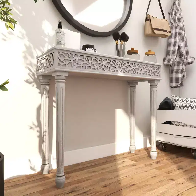 Farmhouse Mango Wood Console Table - Olivia & May