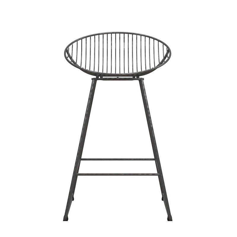 CosmoLiving by Cosmopolitan Ellis 24  Metal Counter Height Bar Stool