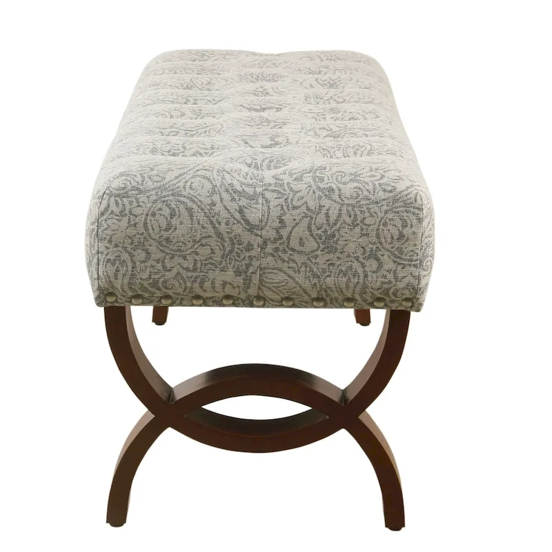 Carolina Tufted Bench With Nailhead Trim