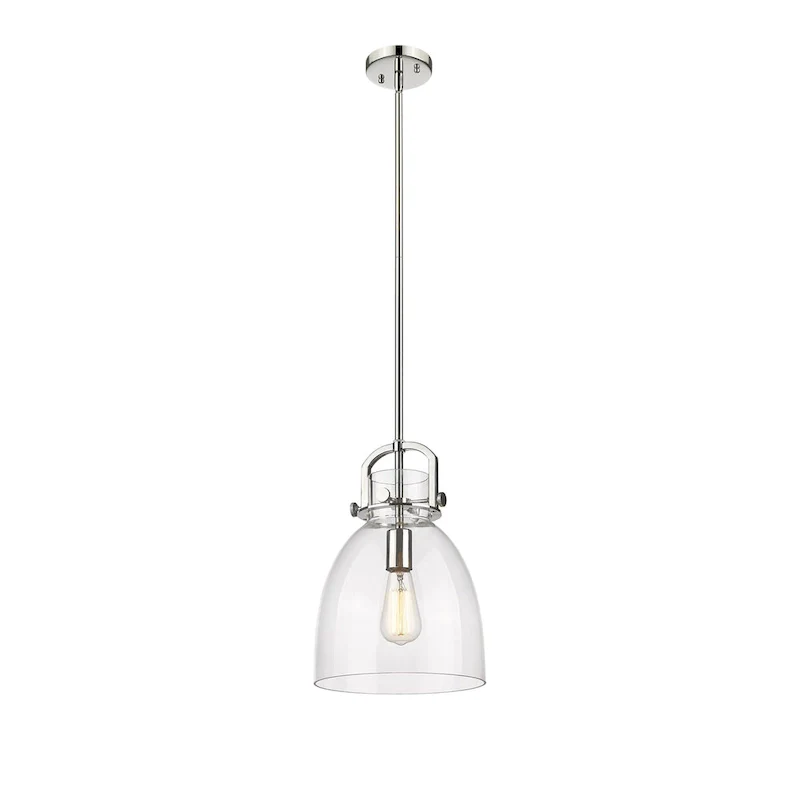 Innovations Lighting Newton Bell - 1 Light 10  Stem Hung Pendant
