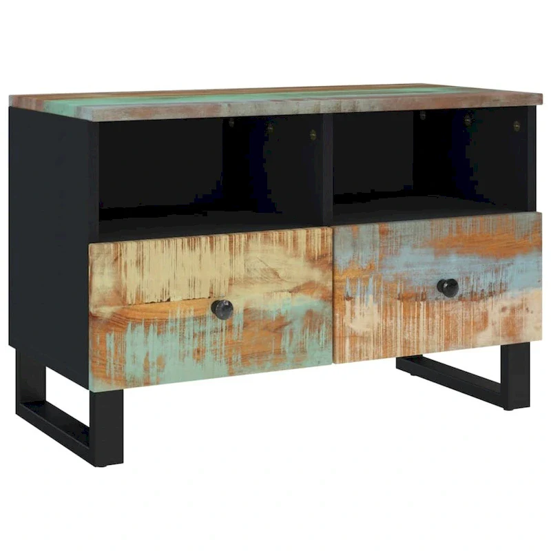 TV Stand 27.6x13x18.1 Solid Wood Mango