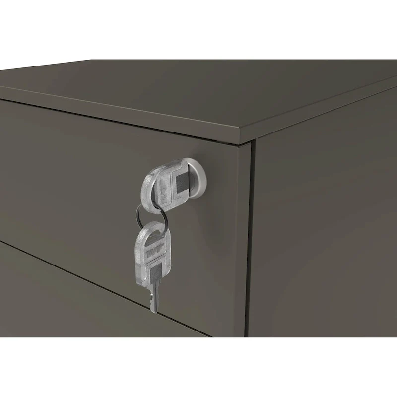 Owen Urban Metal Matte Lockable 3-Drawer Mobile File Cabinet by Furniture of America