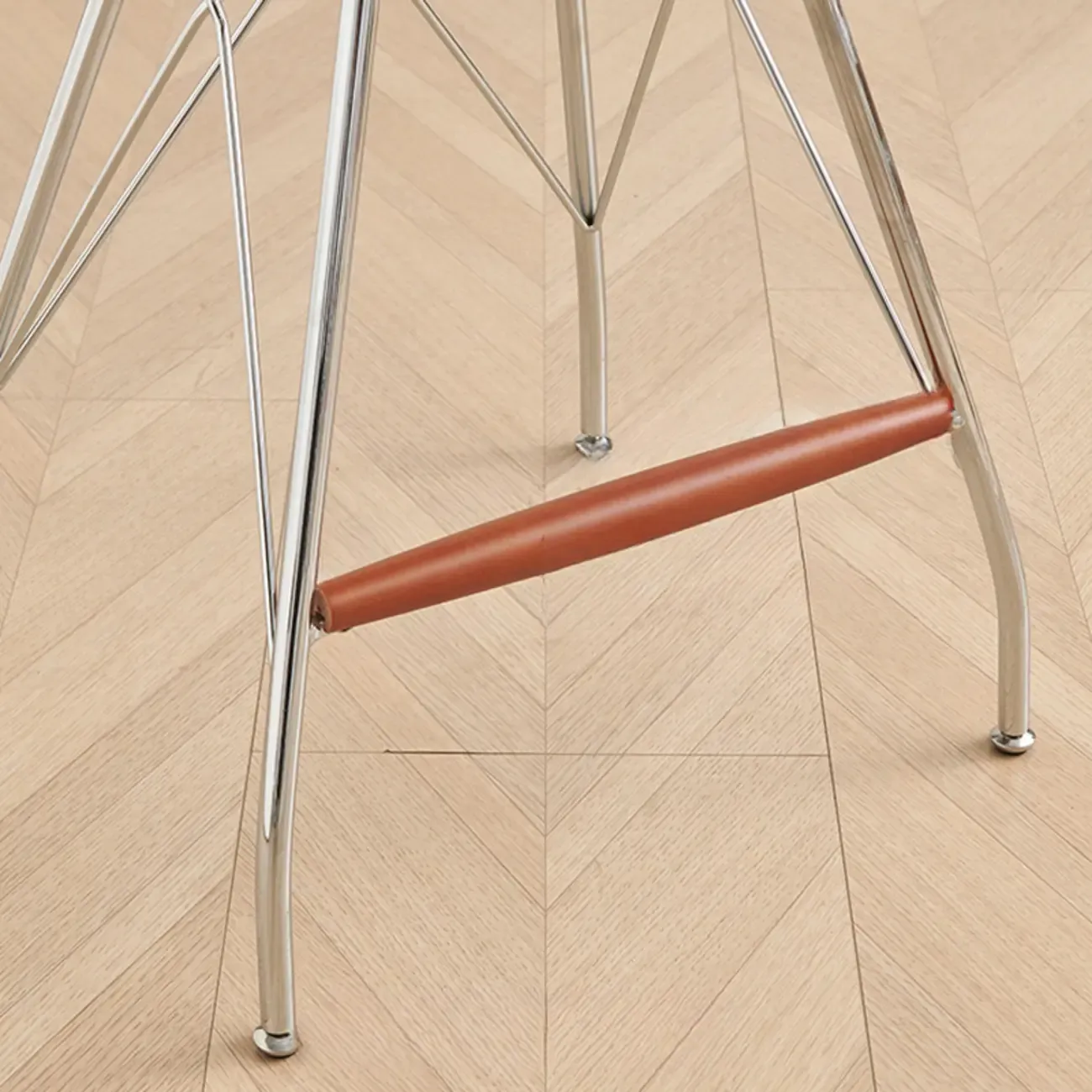 Adjustable Metal Frame Knitting Cushion Backless Bar Stool