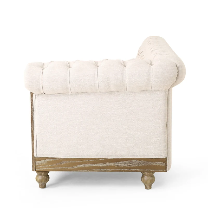 Castalia Chesterfield Tufted 7-seat Sectional Sofa by Christopher Knight Home - 114.00 L x 70.00 W x 31.50 H