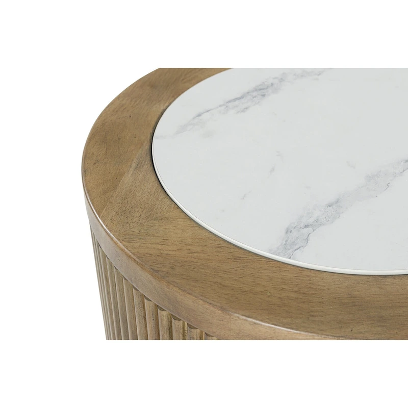 Signature Design by Ashley Camdill Light Brown/White End Table - 18.13 W x 18.13 D x 23.75 H
