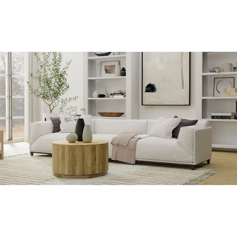 Carolina Living Krissa 30 Round Mango Wood Coffee Table