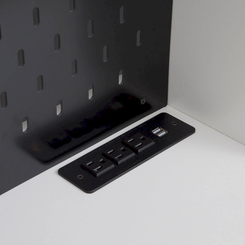 74Kitchen Pantry Cabinet with Charging Station,Freestanding Buffet Cupboards Sideboard with Drawer,with Microwave Stand