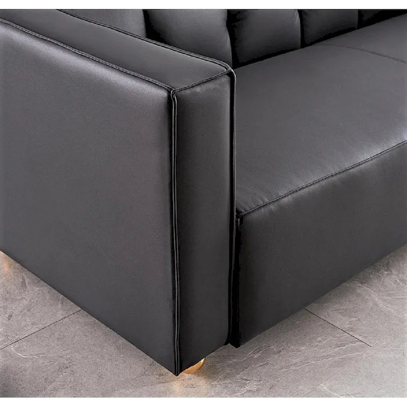 Modern Velvet Track Arm Living Room Sofa