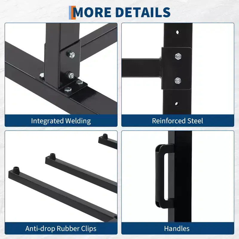 Folding Chair Rack, Heavy-Duty Folding Chair Rack and Table Cart