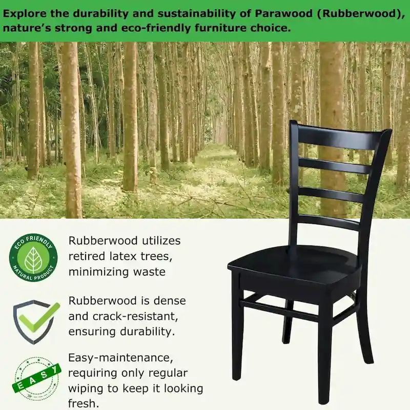 International Concepts Set of Two Emily Side Chairs