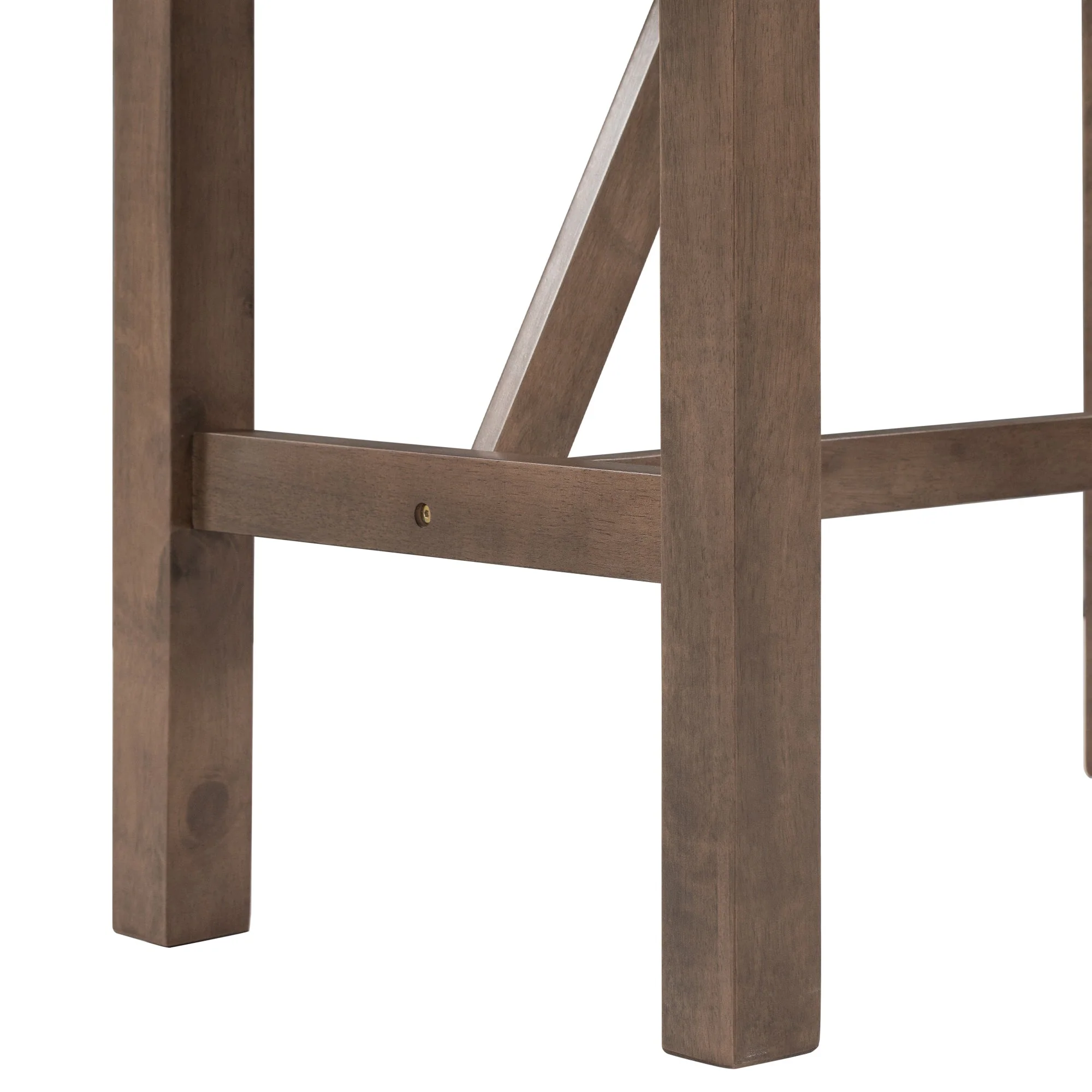 Walker Edison | 3-Piece Wood Counter Height Drop Leaf Dining Table Set with Chairs