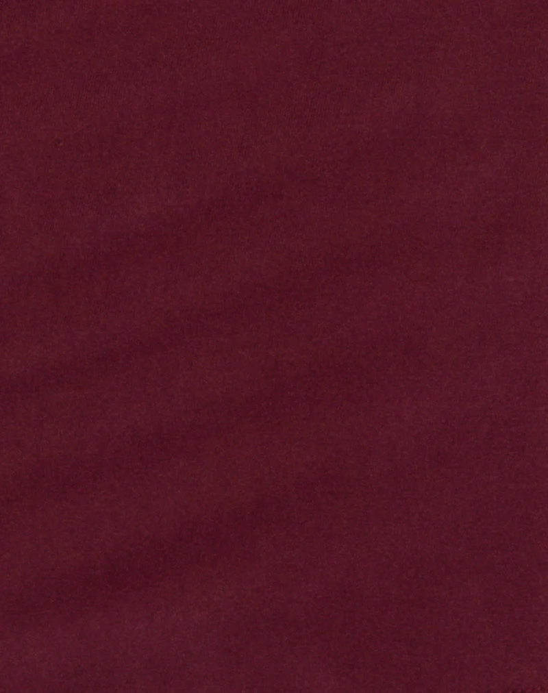 Yuzuki Mini Dress in Cupro Burgundy