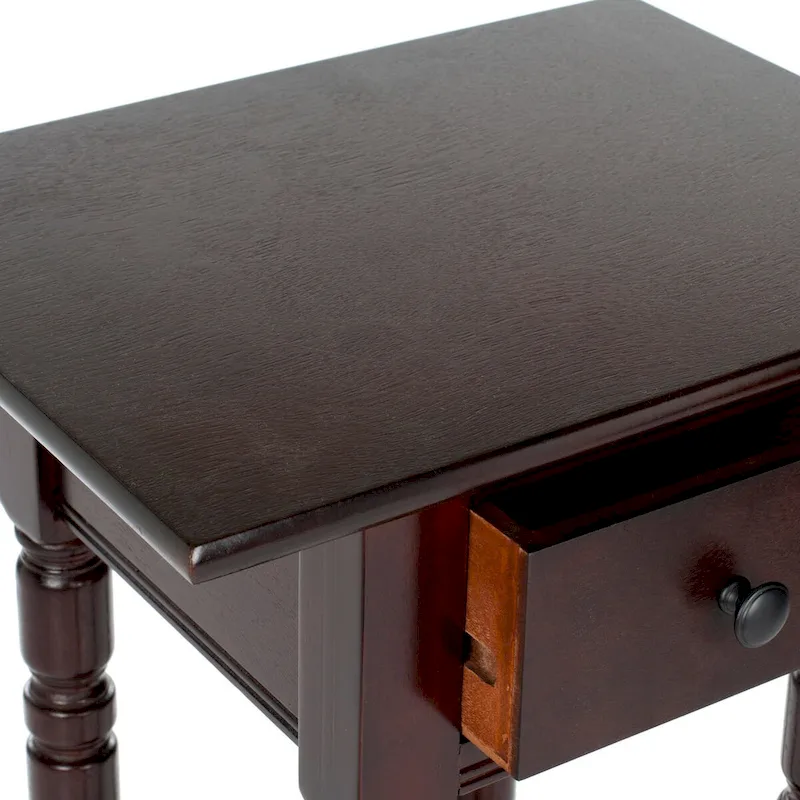 SAFAVIEH Arrie Black Accent Table - 17.7 x 13.8 x 31.9 - 18Wx14Dx32H