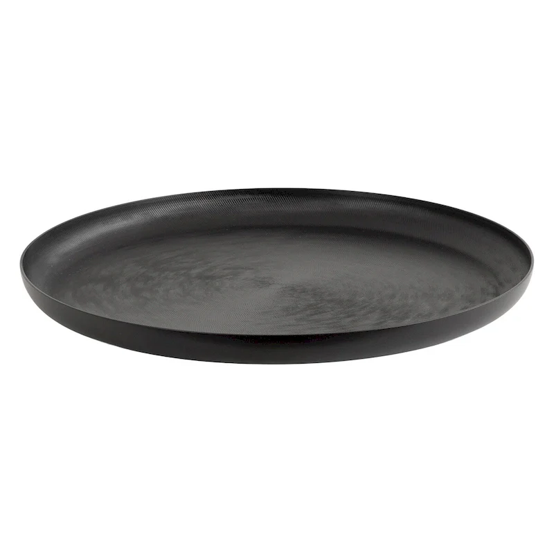 Kate and Laurel Stovring Round Metal Tray - 16  Diameter
