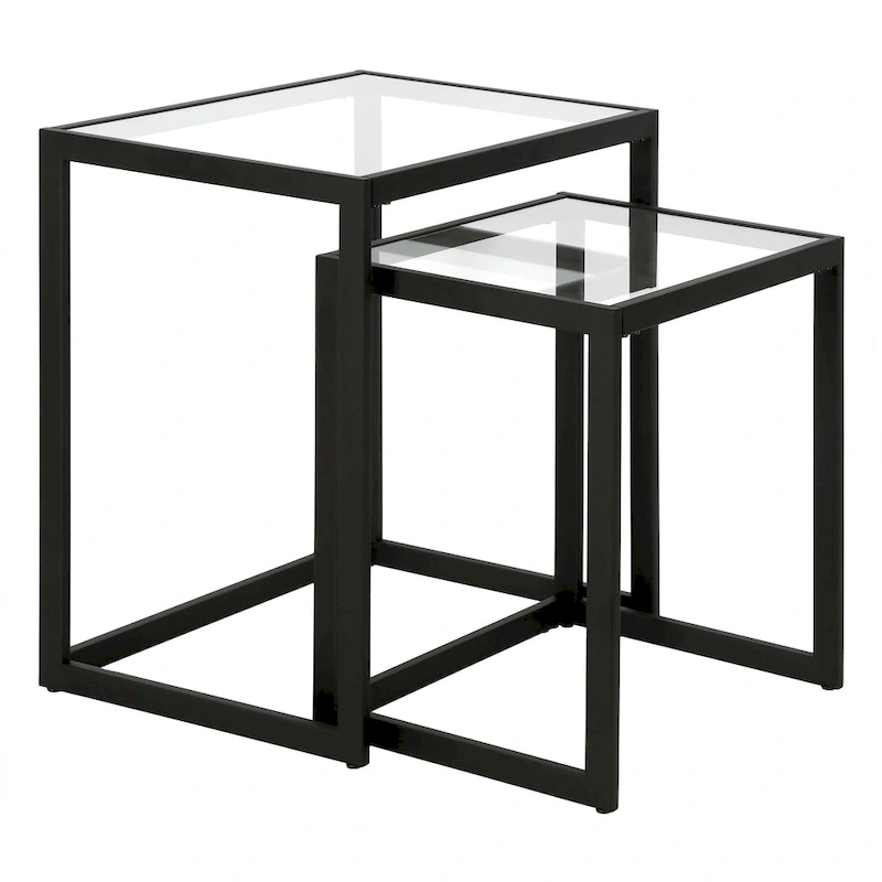 Rocco Rectangular Nested Side Table - 22 Wide
