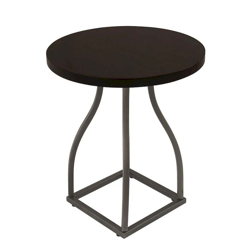 HomePop Lindsay Metal Base Accent Table