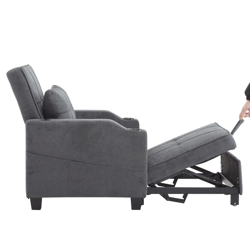 Chair Bed, Sleeper Sofa Chair Bed 3 in 1, Adjustable Recliner,Armchair, Sofa, Bed, Linen