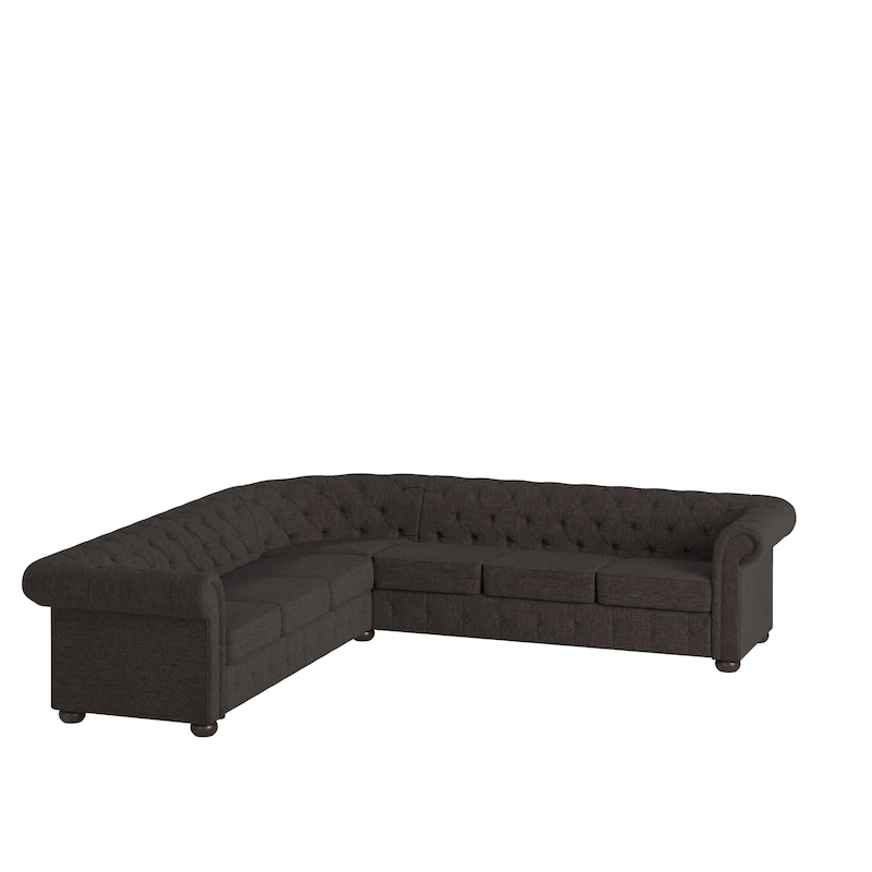 Knightsbridge Chesterfield L-shaped Sectional by iNSPIRE Q Artisan