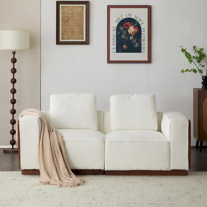 Christopher Knight Home 2 Seater Beige 74 Width Modular Sofa