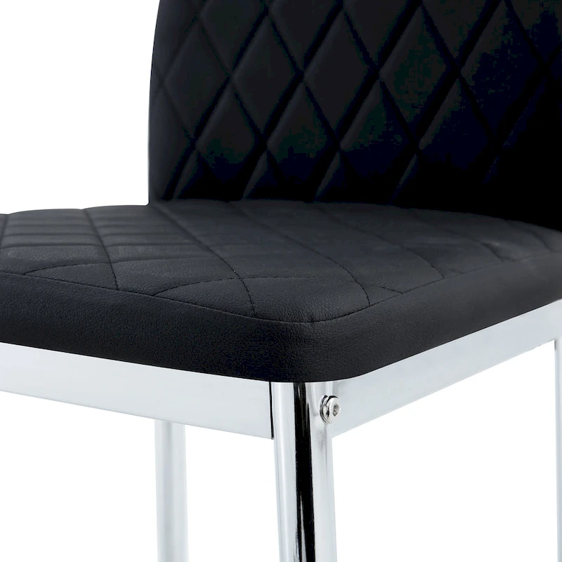 Dining chair, black chair and 6-piece set of