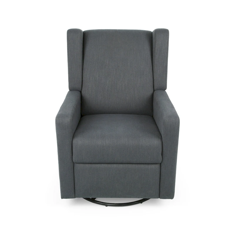 Swivel Glider Recliner, Adjustable Chair with Plush Upholstery
