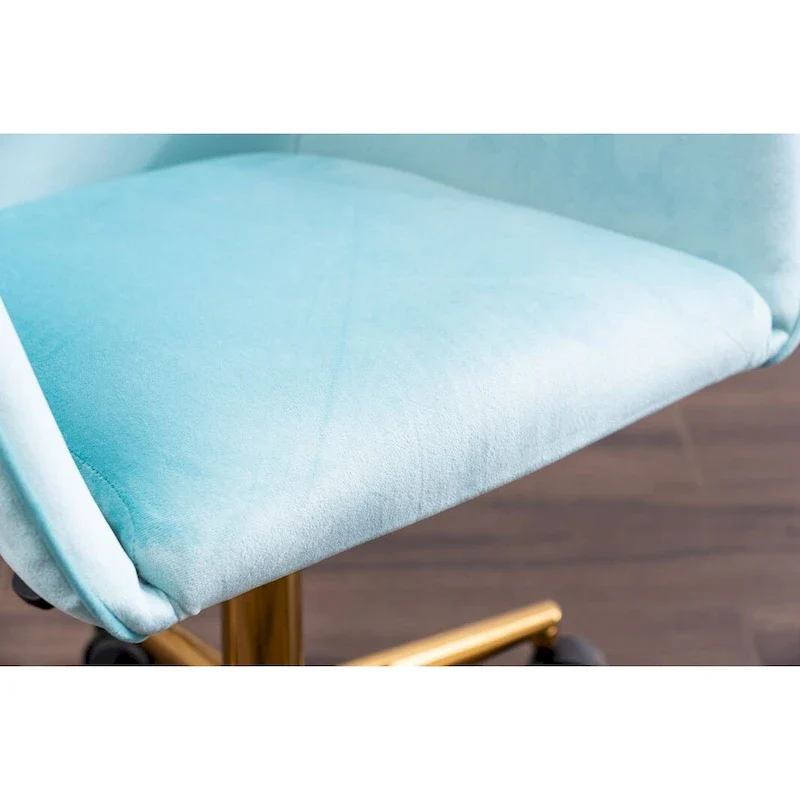 Home Office Chair With Gold Metal Legs