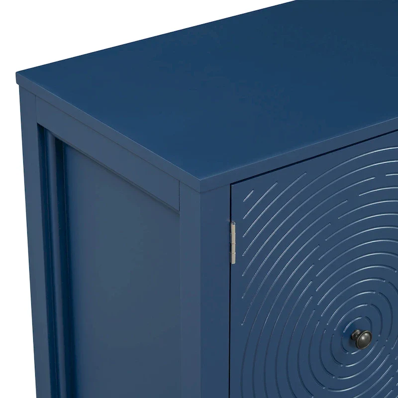 Sideboard with Curved Swirl Patterned Doors