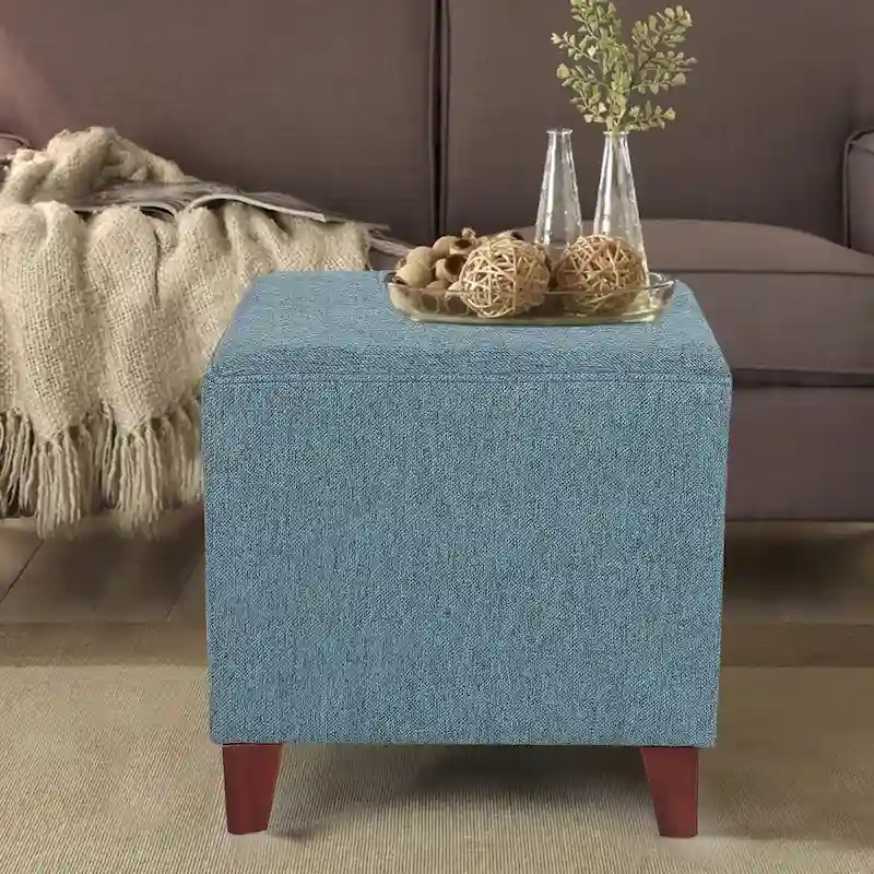 Adeco Simple British Style Passionate Cube Ottoman Footstool