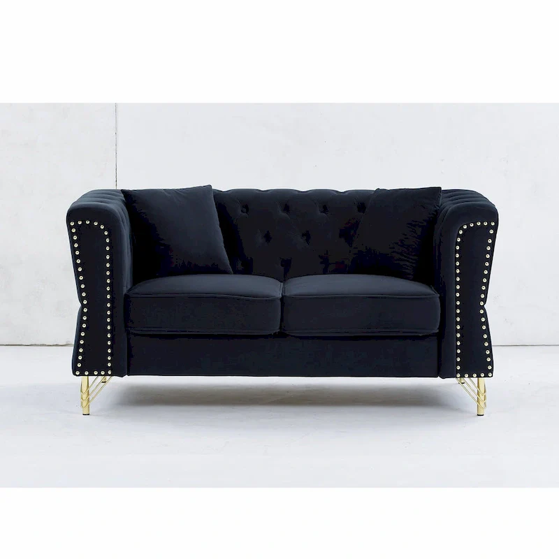 60.2 Chesterfield Velvet Sofa