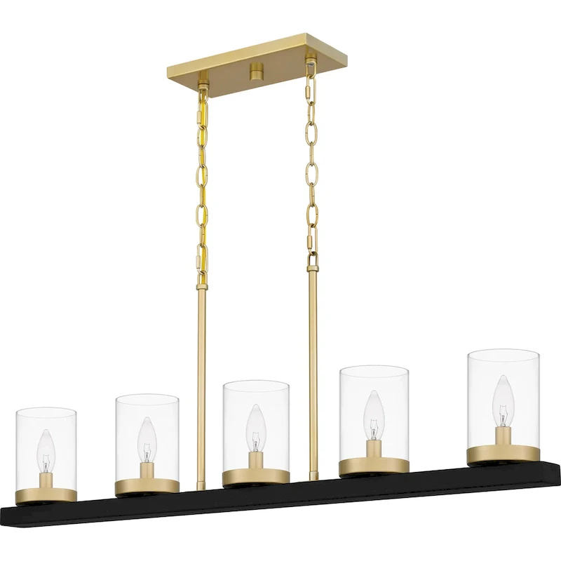 Greeley 5-Light Matte Black Island Light - Matte Black