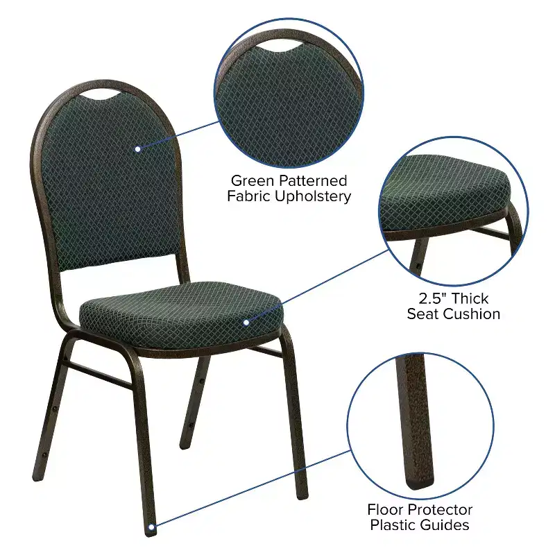 Flash Furniture HERCULES Series Dome Back Stacking Banquet Chair