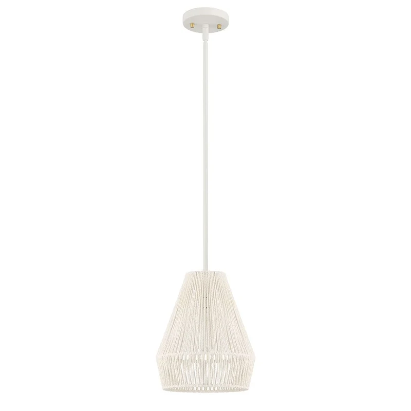 Acroma 1-light Farmhouse Coastal Rattan Kitchen Island Pendant - N/A