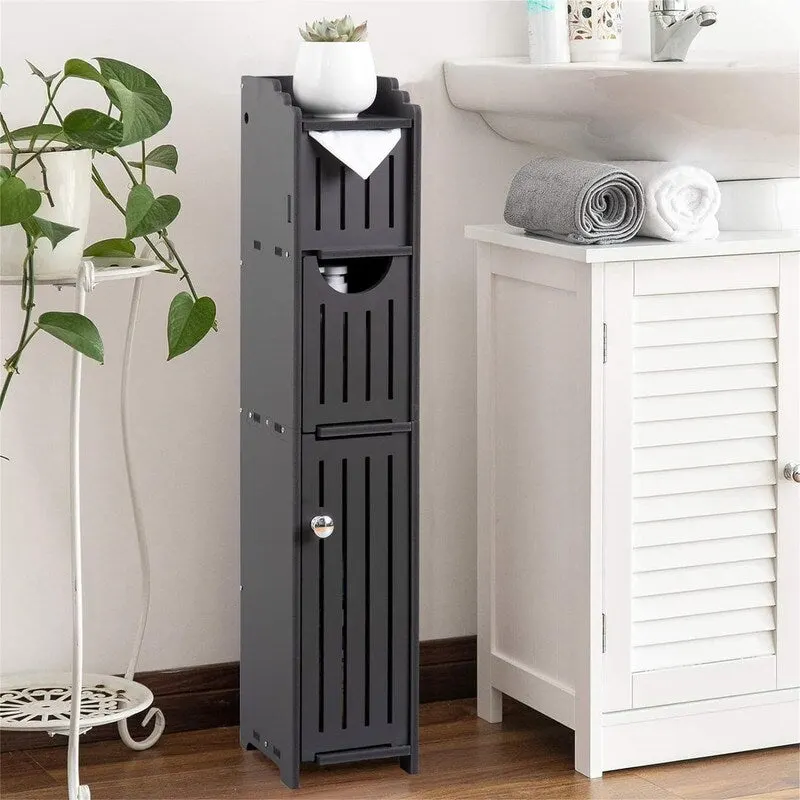 Bathroom Storage Cabinet Small Bathroom Storage Cabinet for Small Space - 6.7D x 5.1W x 30H