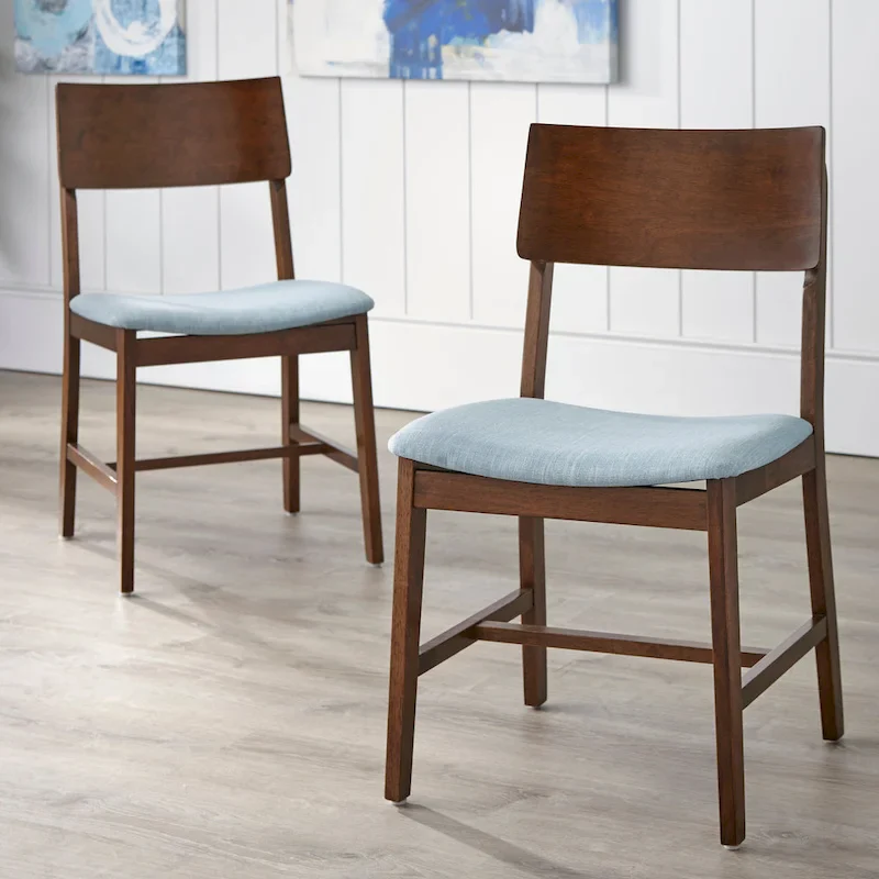 Solid Wood Dining Chairs (Set of 2)