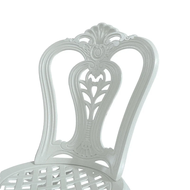 Set of 2 Cast Aluminum Bistro Chairs