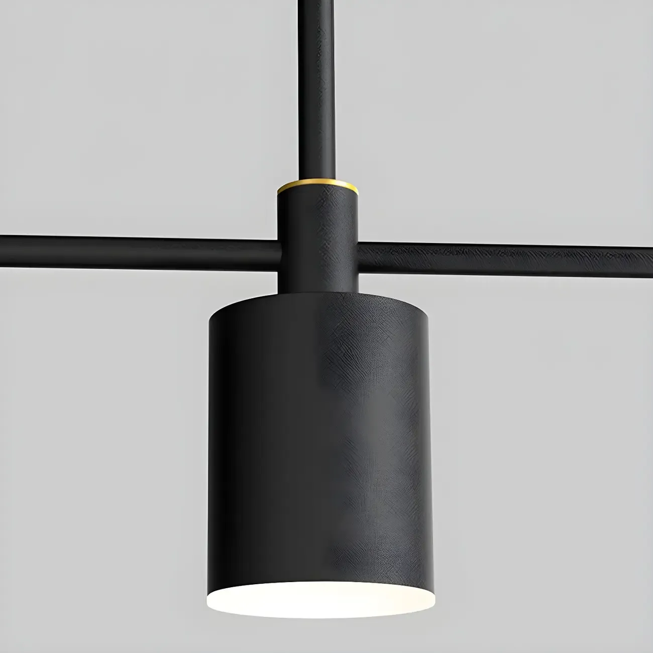 Modern Adjustable Black Linear Kitchen Island Light