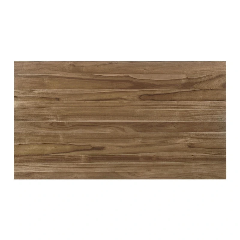 Prospect Natural Acacia and Off White Dining Table with Flared Leg