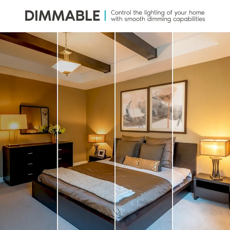 Luxrite A19 LED Bulb 75W Equivalent, 1100 Lumens, Dimmable, Enclosed Fixture Rated, Energy Star, E26 Base (12 Pack)