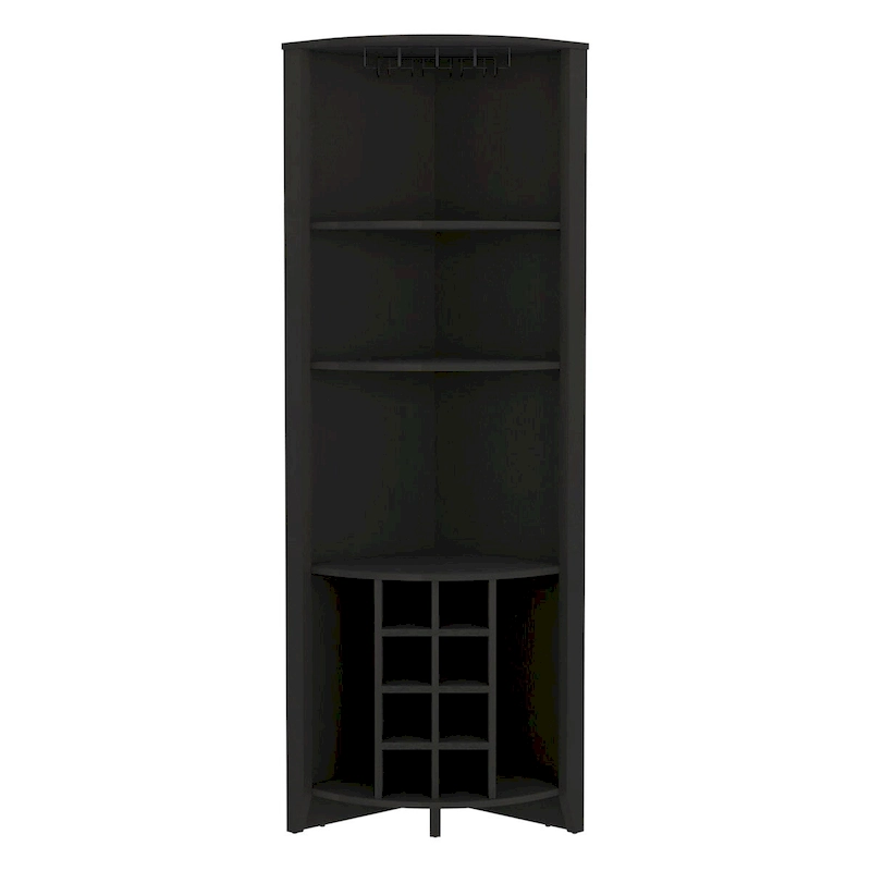 Corner Bar Cabinet for Kitchen, Dining Room,Living Room, Black
