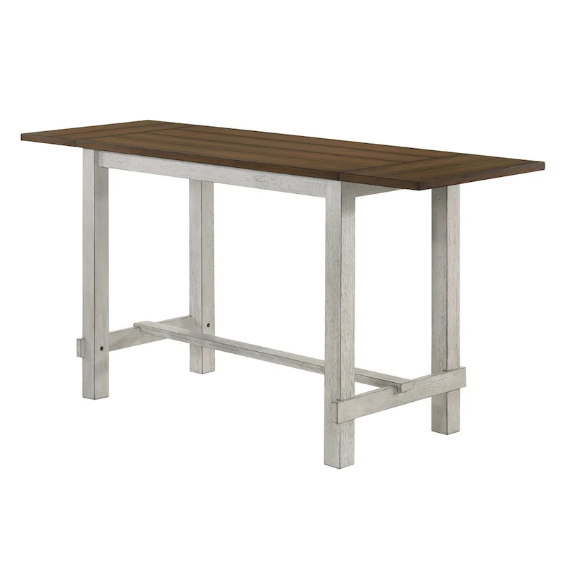 Tarala Oak 71-inch Counter Height Table with Drop Leaf by Furniture of America