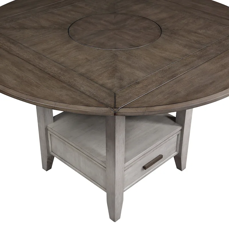 Steve Silver Two-tone Drop Leaf Counter Height Dining Table