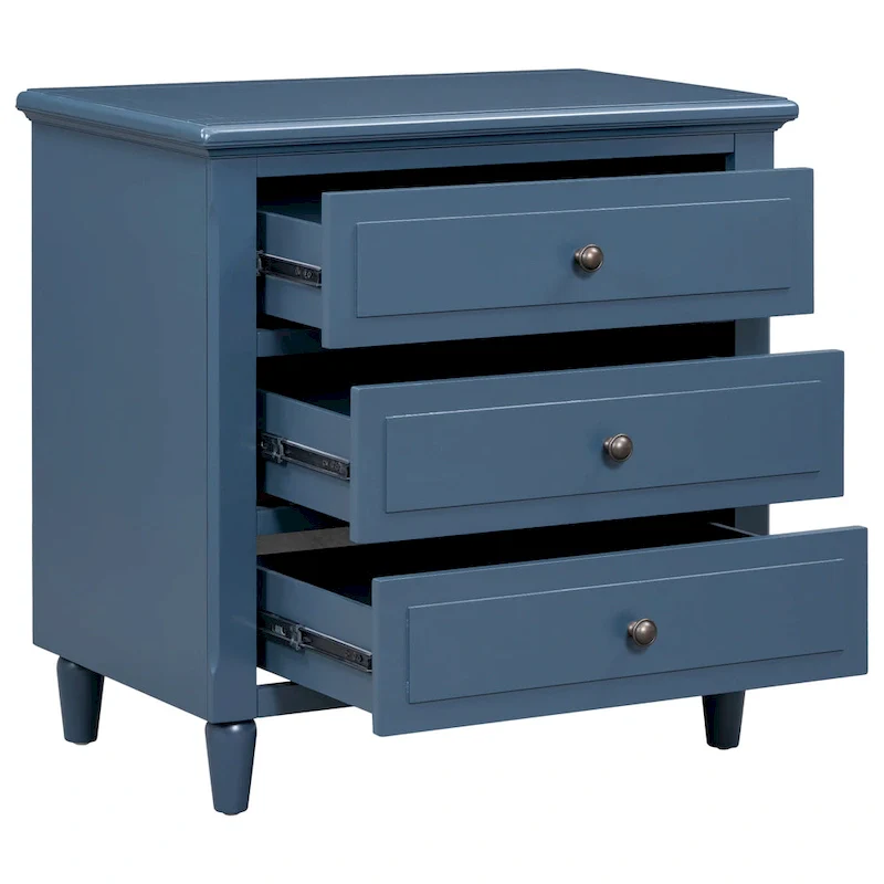 3-Drawer Wood Cabinet