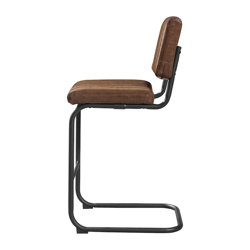 Art Leon Rustic Upholstered Counter Height Bar Stools (Set of 2)